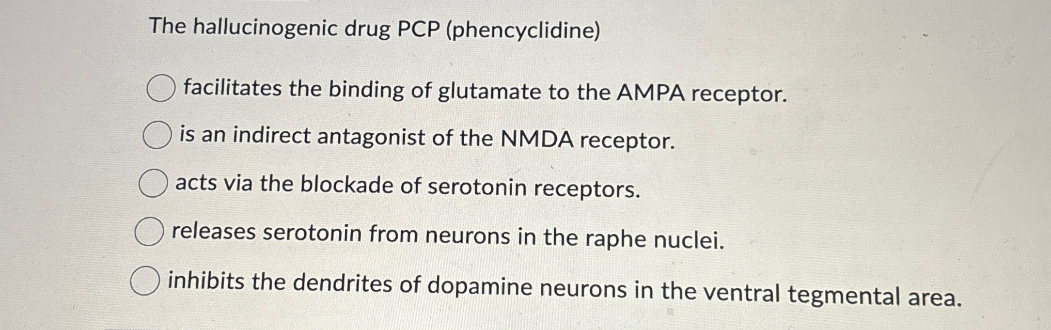 Solved The hallucinogenic drug PCP | Chegg.com