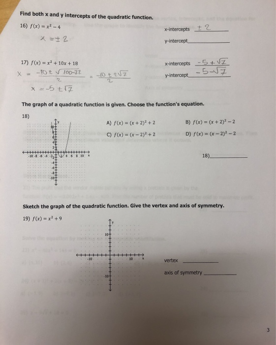 Solved x = 5, 4/3 Write a quadratic equation in standard | Chegg.com