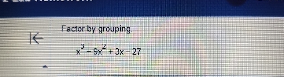 solved-factor-by-grouping-x3-9x2-3x-27-chegg