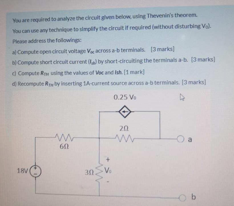 Solved You are required to analyze the circuit given below, | Chegg.com