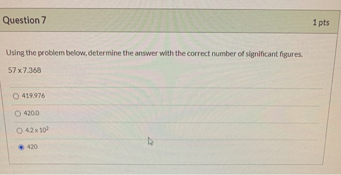 Solved Question 7 1 Pts Using The Problem Below, Determine | Chegg.com