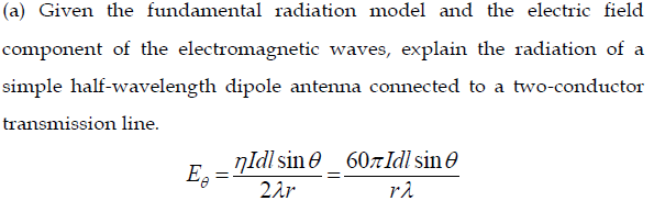 Solved (a) ﻿Given the fundamental radiation model and the | Chegg.com