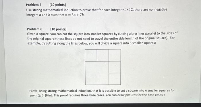 Solved Problem 5 [10 points] Use strong mathematical | Chegg.com