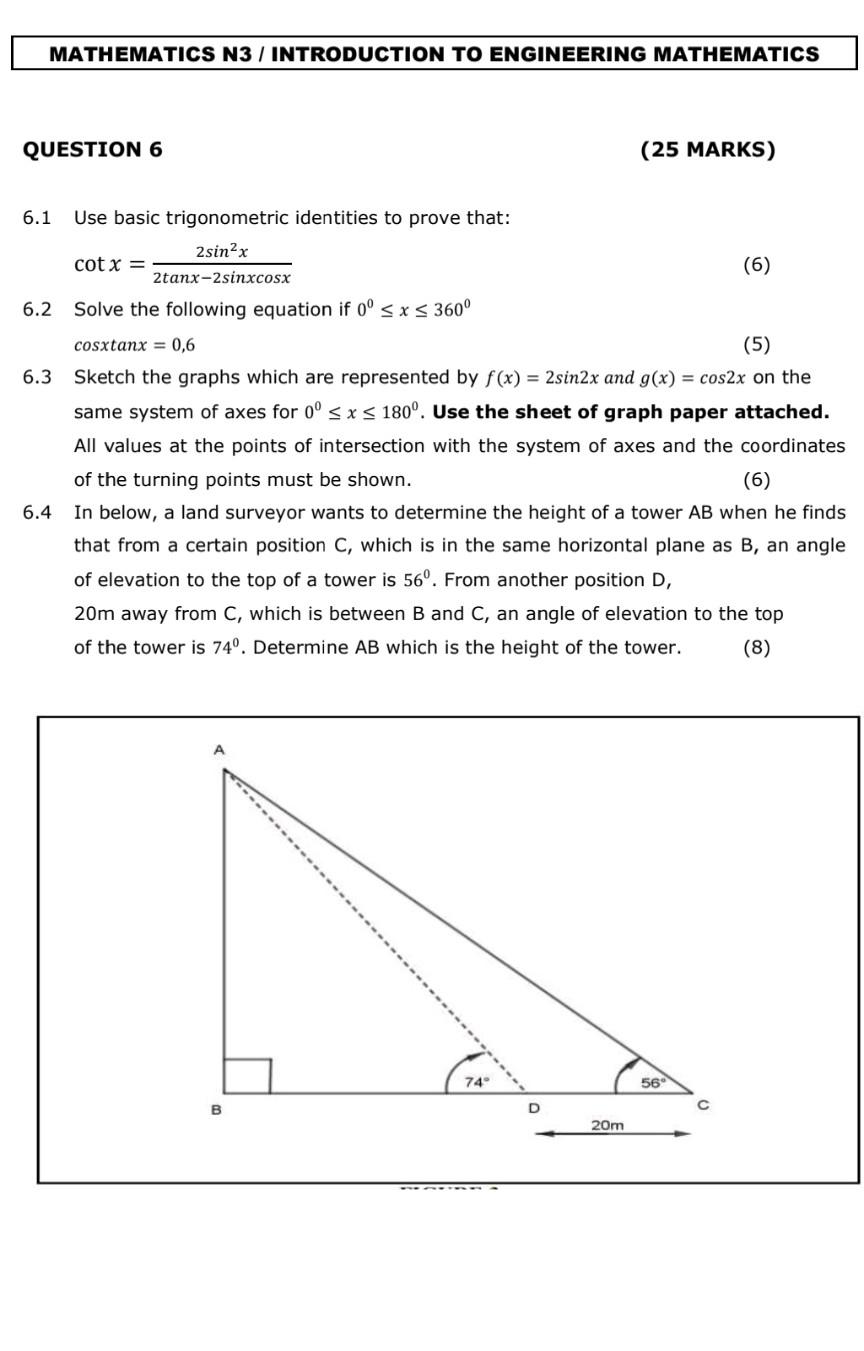 Solved 6.1 Use Basic Trigonometric Identities To Prove That: | Chegg.com