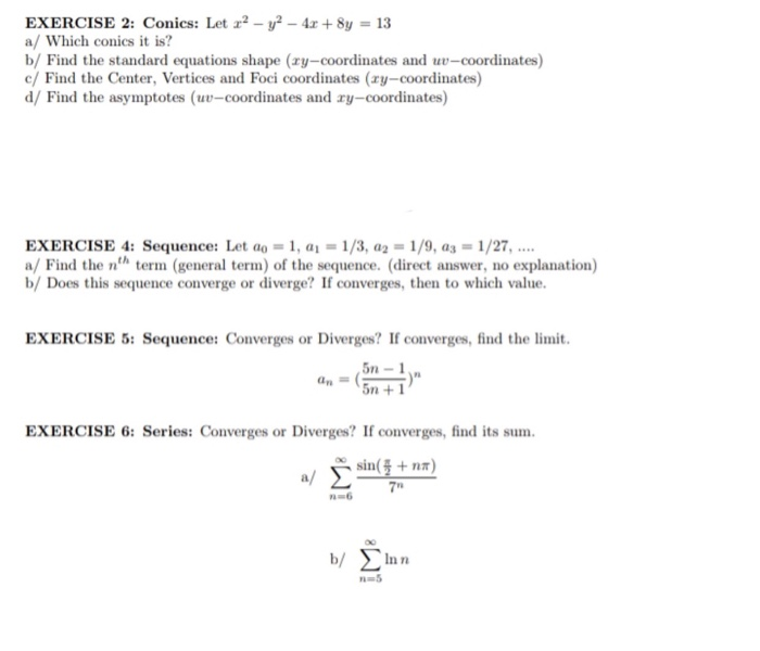 Solved Exercise 2 Conics Let X2 Y2 4x 8y 13 A Chegg Com