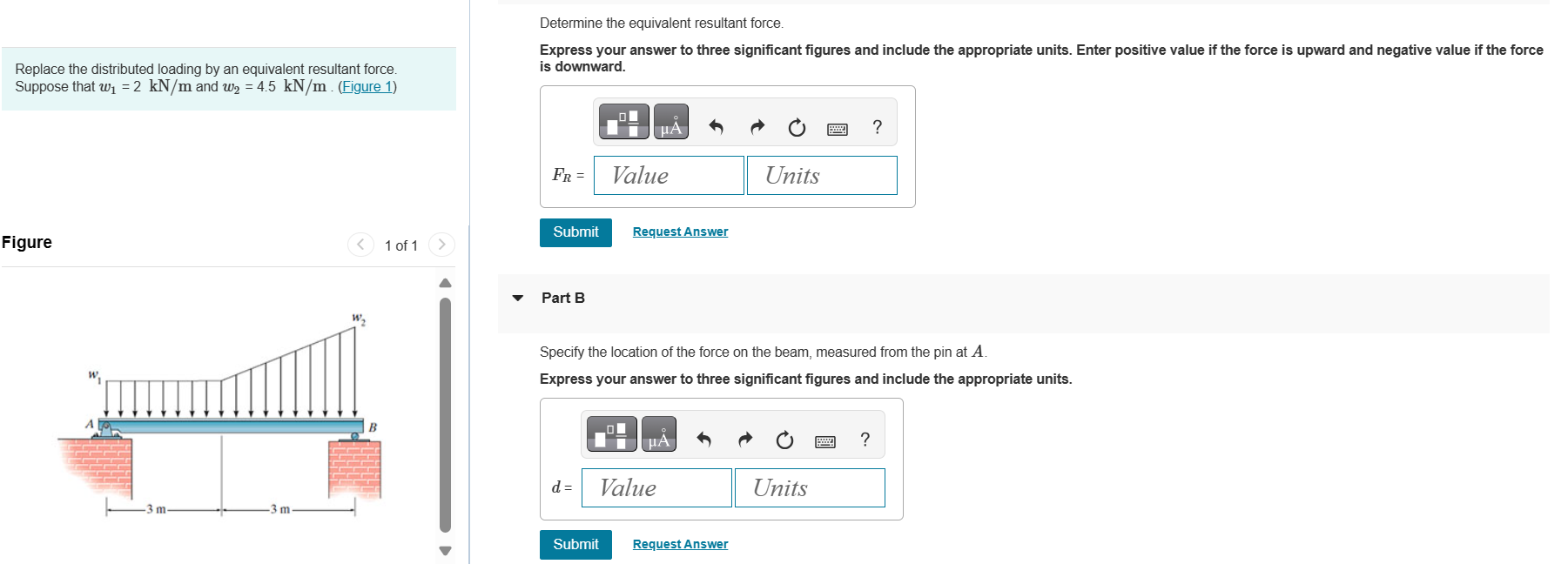 Solved Determine The Equivalent Resultant Force Replac