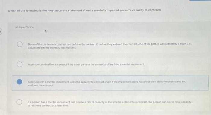 Solved Which of the following is the most accurate statement | Chegg.com