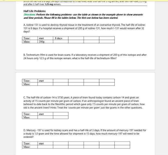 Solved name: Lab - Geologic Time Part 2 - Nuclear Medicine - | Chegg.com