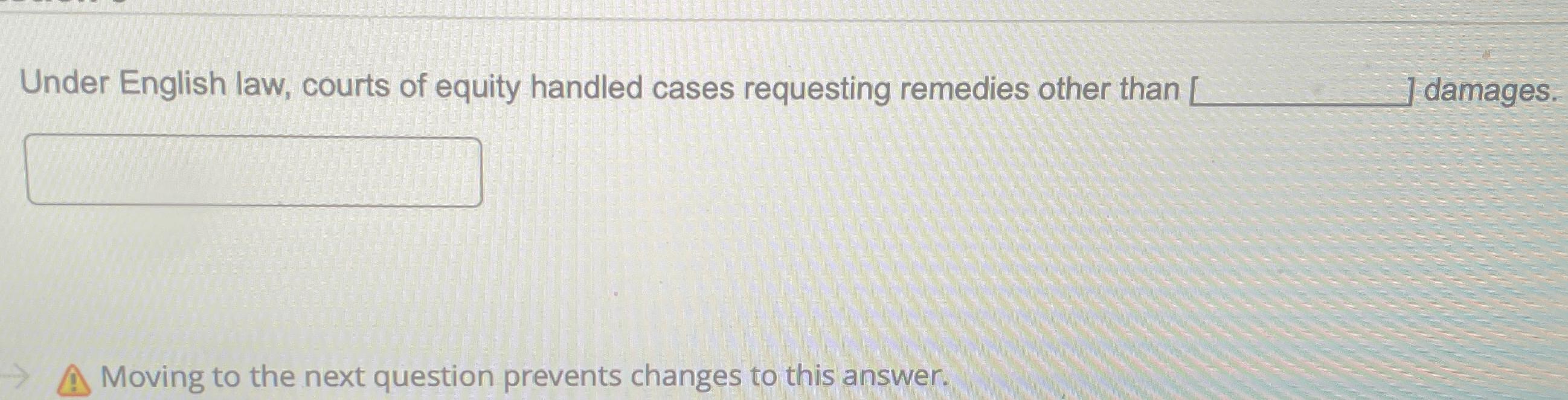 Solved Under English law, courts of equity handled cases