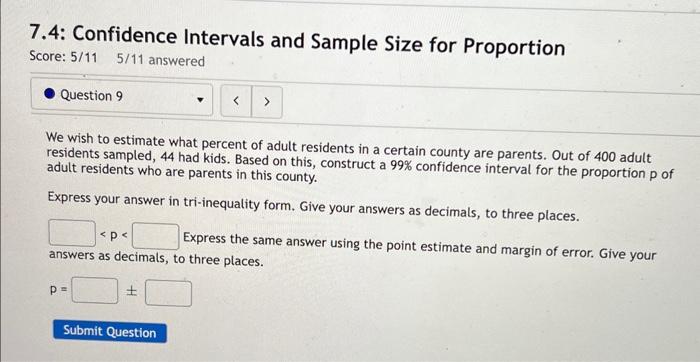 Solved 7.4: Confidence Intervals and Sample Size for | Chegg.com