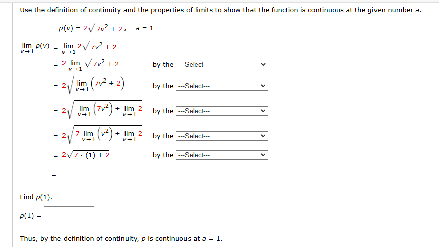 Solved Use the definition of ﻿continuity and the properties | Chegg.com