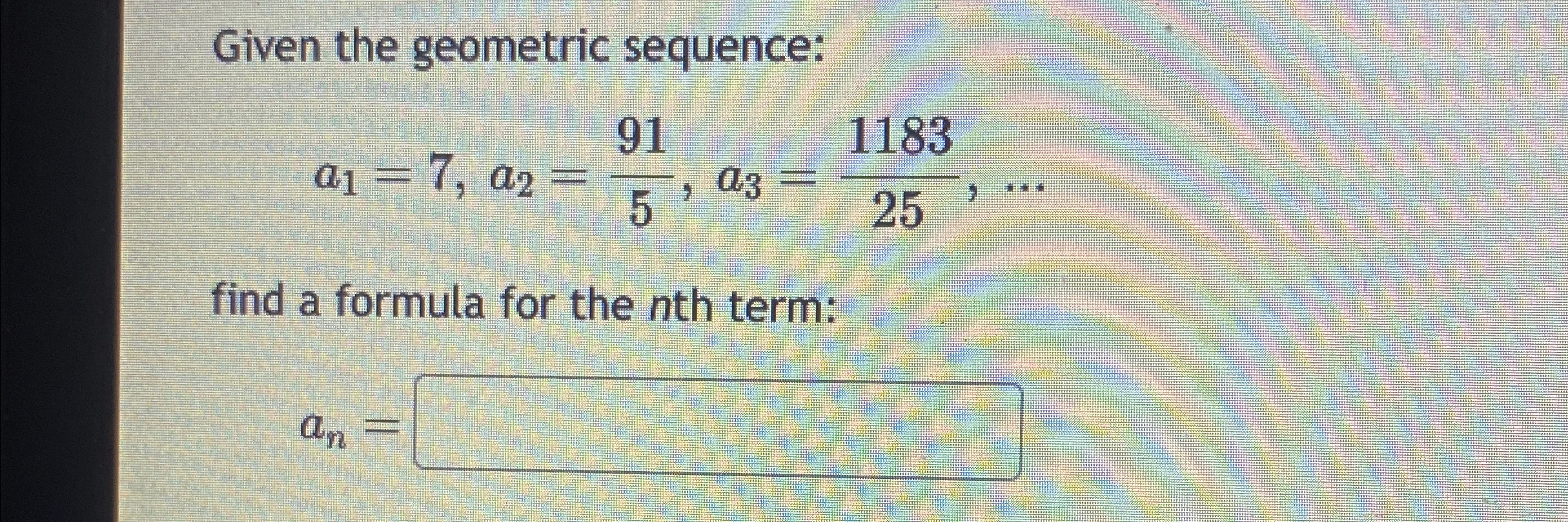 Solved Given the geometric | Chegg.com