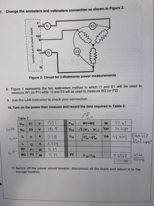 Solved OBJECTIVES OF THIS LAB: 1. To use 3-Wattmeter in | Chegg.com