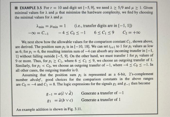 4 Addition With Parallel Carries A. The Redundant | Chegg.com