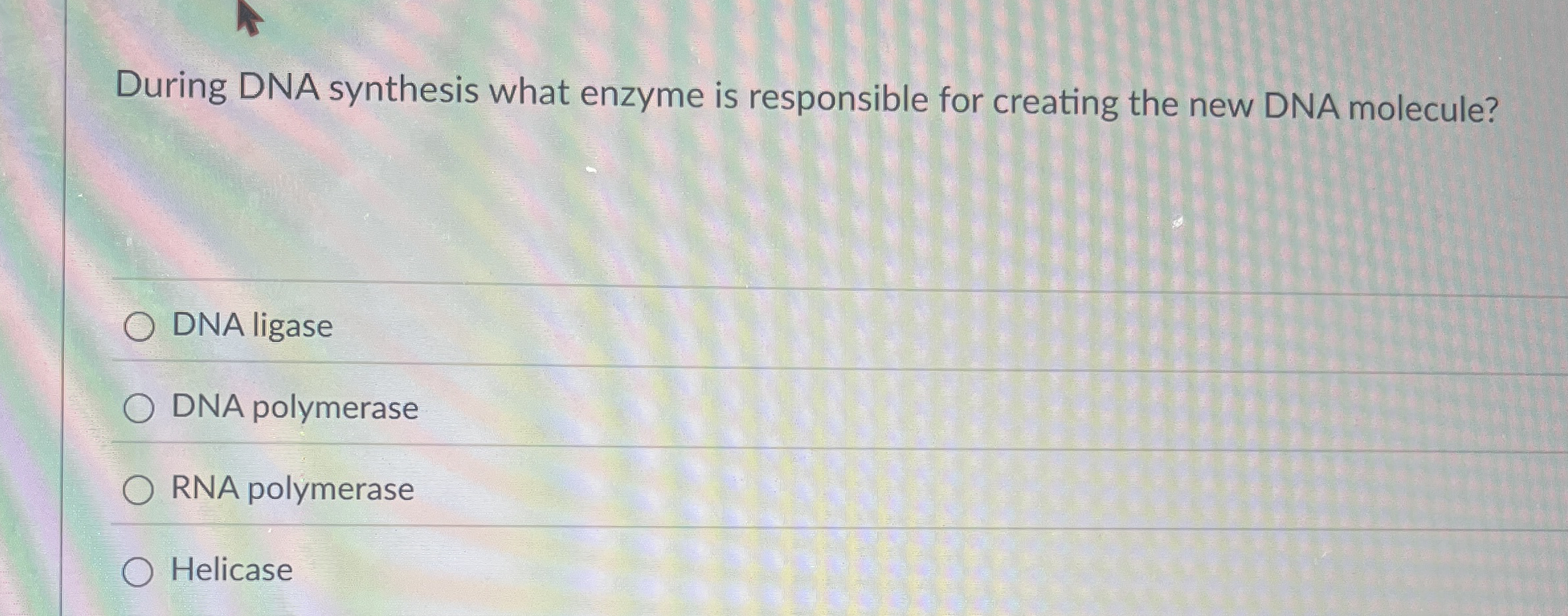 Solved During DNA synthesis what enzyme is responsible for