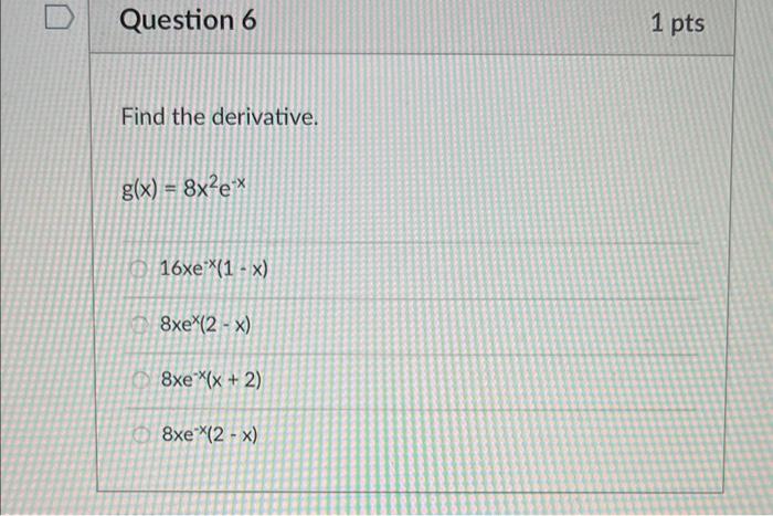 derivative of x 2 x 8