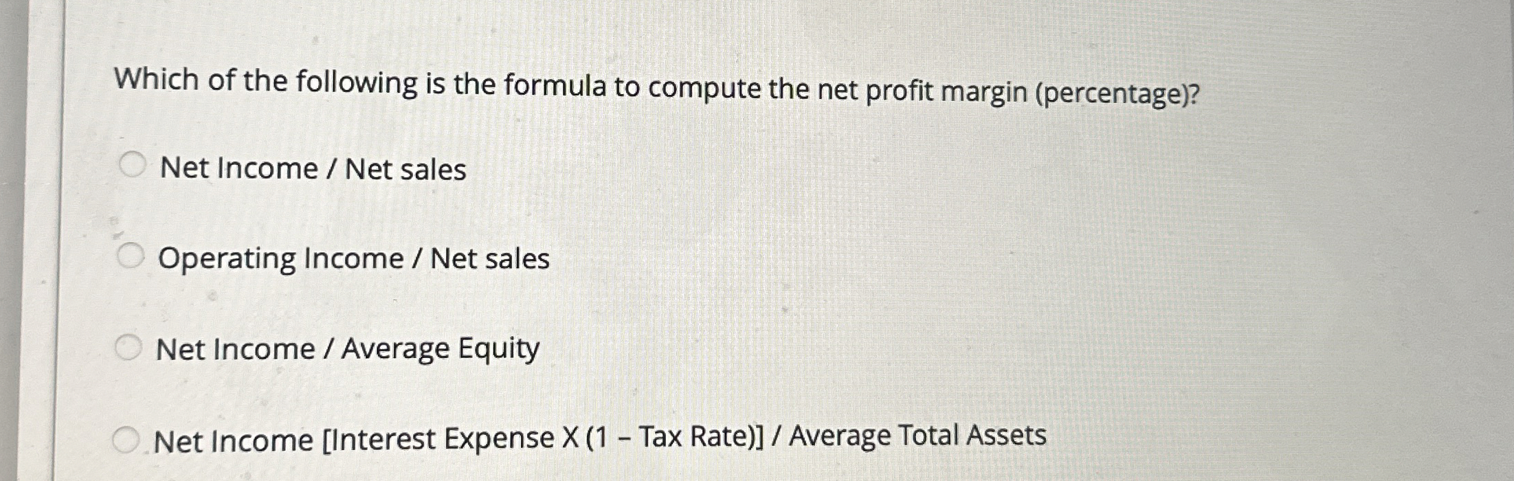 Solved Which of the following is the formula to compute the | Chegg.com