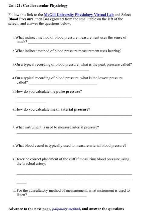 Blood Pressure And Measurement – The Student Physiologist