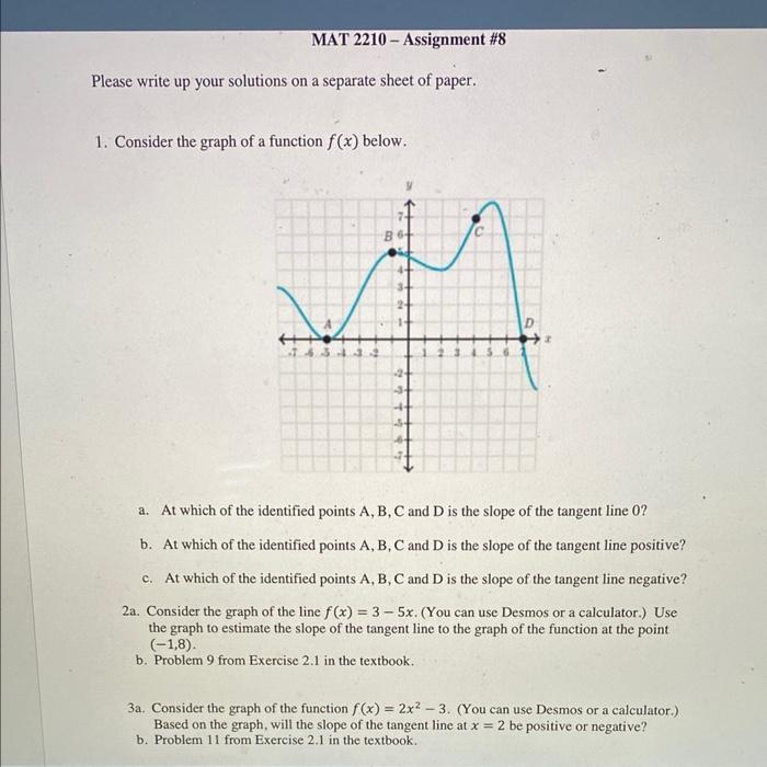 Solved (−1,2)Please write up your solutions on a separate | Chegg.com