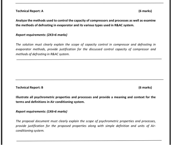 Solved Technical Report: A (6 marks) Analyze the methods | Chegg.com