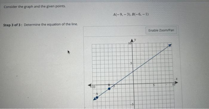 [Solved]: Consider the graph and the given points. [ A(-9,