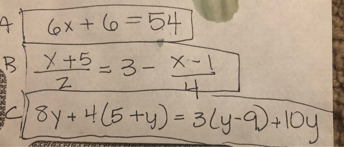 Solved can hou help me solve these equations and for each | Chegg.com