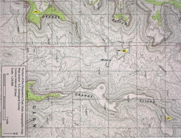 Solved 15. The map scale is a ratio of the map distance | Chegg.com