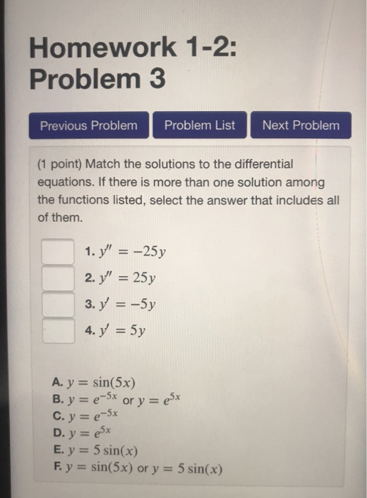 Solved 1 Point A Verify That Y Ce Is A Solution Fo Chegg Com