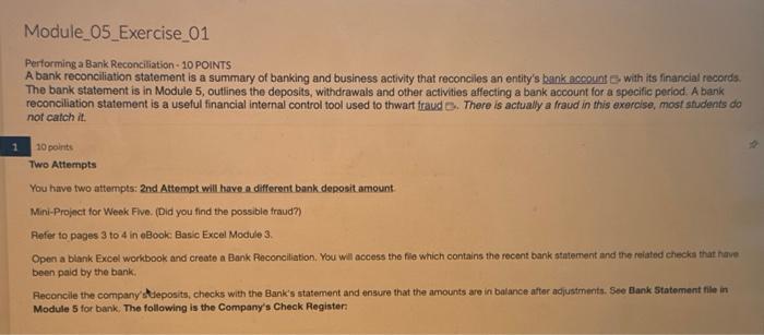 Solved Module_05_Exercise_01 Performing a Bank | Chegg.com