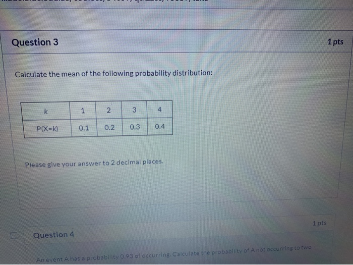 Solved uiz Instructions Question 1 1 pts If the following | Chegg.com