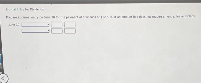 Solved Journal Entry for Dividends Prepare a journal entry | Chegg.com