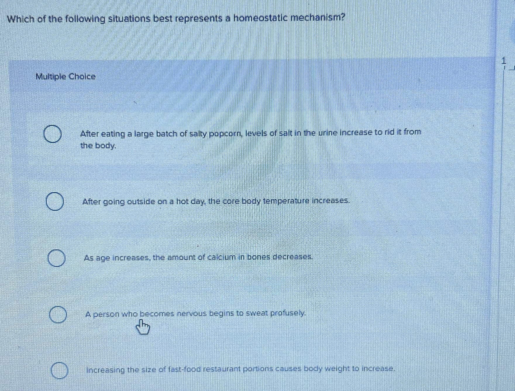Solved Which of the following situations best represents a | Chegg.com