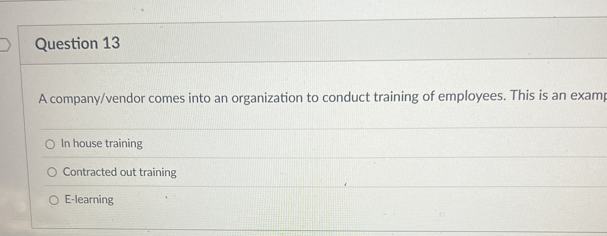 Solved Question 13A Company/vendor Comes Into An | Chegg.com