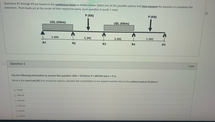 Solved Questions #1 through #5 are based on the continuous | Chegg.com