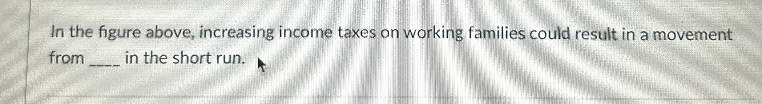 Solved In the figure above, increasing income taxes on | Chegg.com