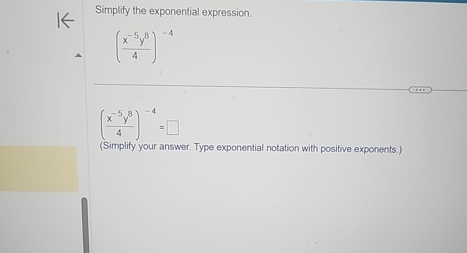 Solved Simplify the exponential | Chegg.com
