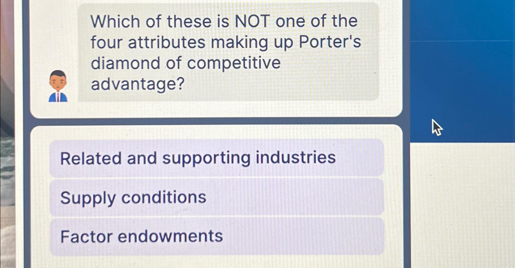 Solved Which of these is NOT one of the four attributes | Chegg.com