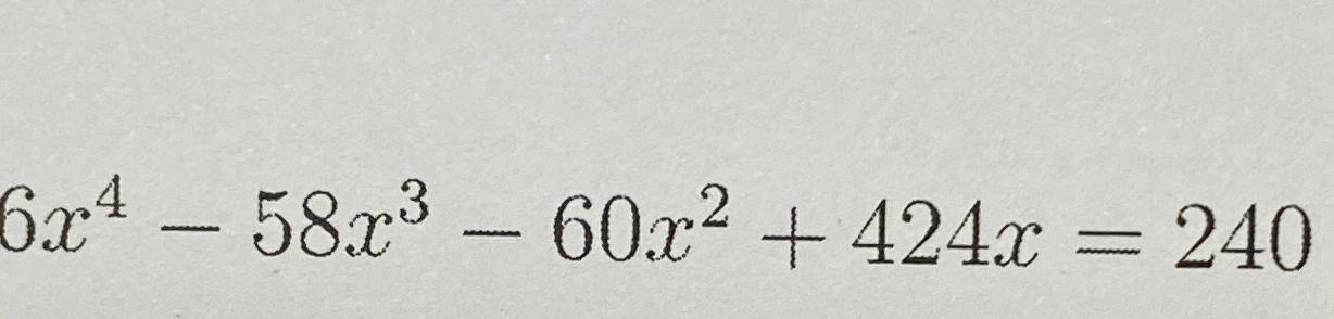 6x 2 24x 58