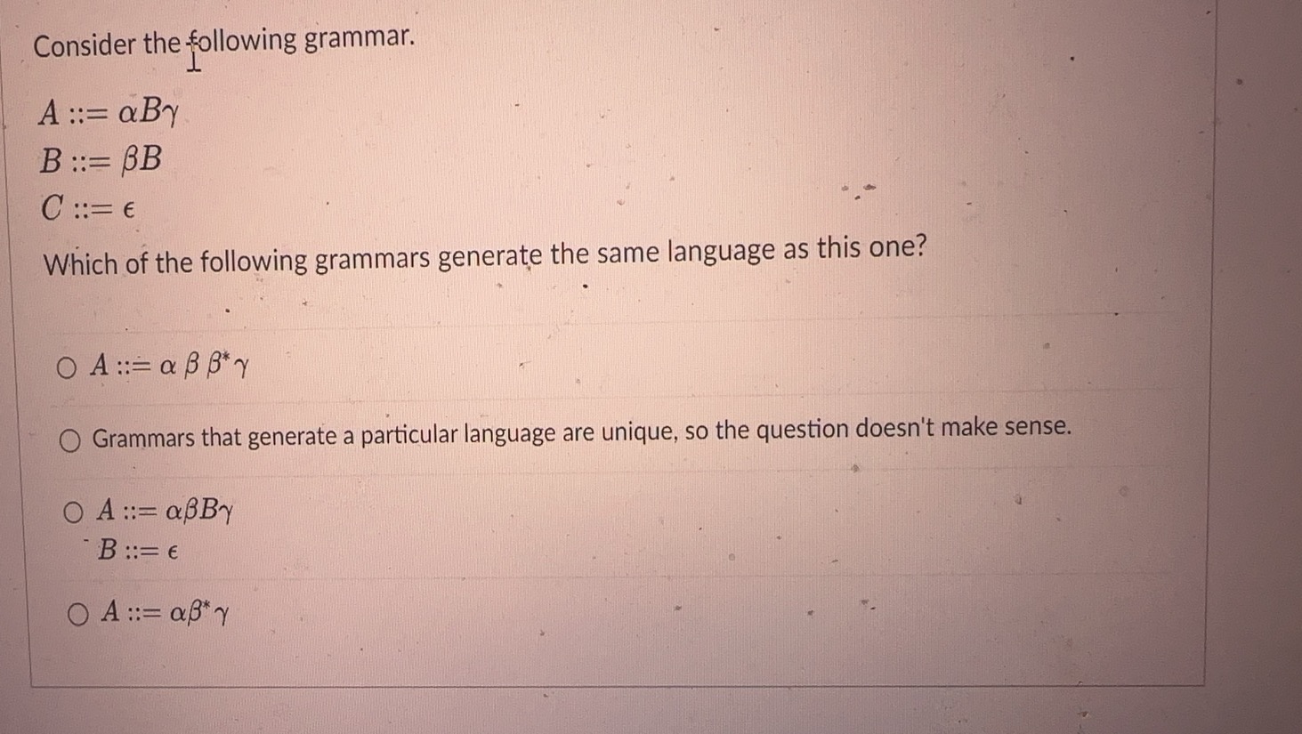 Solved Consider the following | Chegg.com