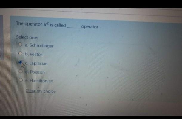 Solved The operator vis called operator Select one: a. | Chegg.com