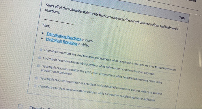 Solved 3 Pts Select All Of The Following Statements That | Chegg.com Solved 3 Pts Select All Of The Following Statements That | Chegg.com
