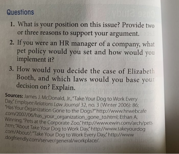 Solved Questions 1. What is your position on this issue?