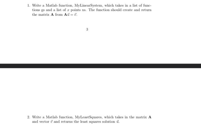 Solved matlab code for #3 please these are problems 1 and 2 | Chegg.com