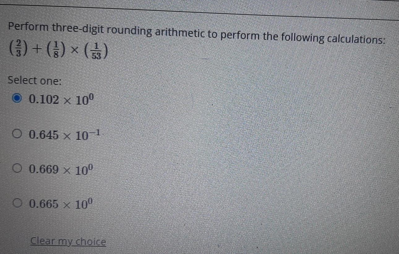 Solved perform three digit rounding arithmetic to perform chegg