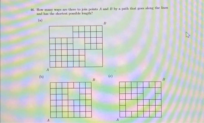 Solved How many ways are there to join points A and B by a | Chegg.com