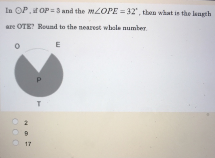 In Circle Z What Is The Arc Length Of Sy If The Chegg Com