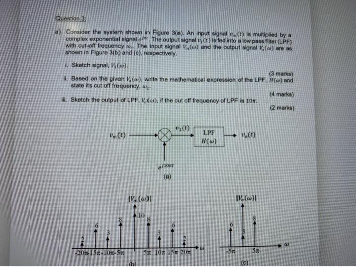 Solved Question 3 a Consider the system shown in Figure | Chegg.com