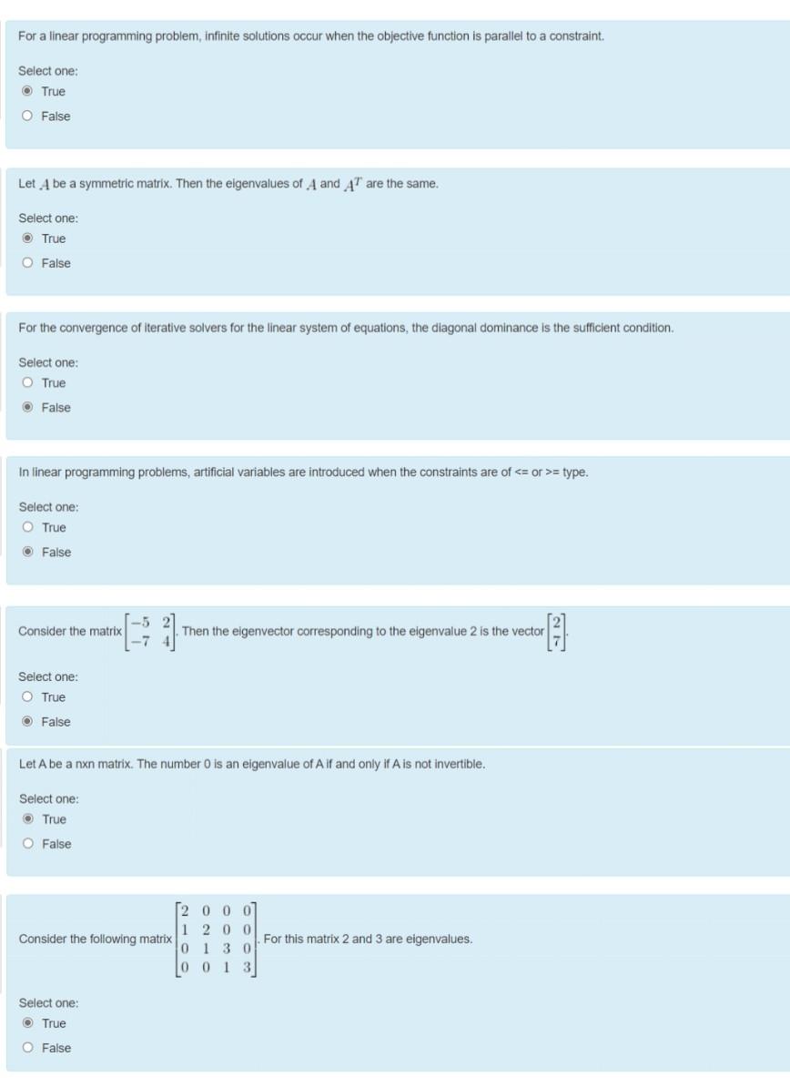 Solved For a linear programming problem, infinite solutions | Chegg.com