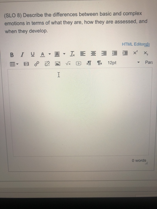 Solved (SLO 8) Describe the differences between basic and | Chegg.com