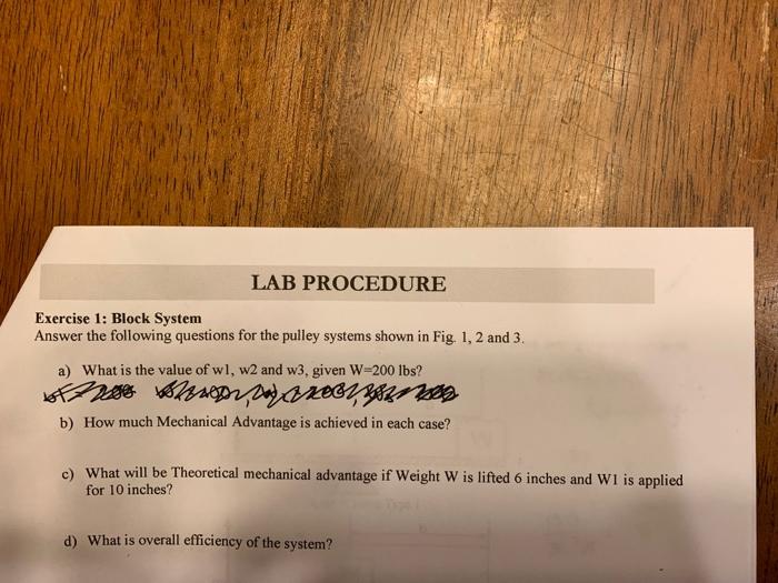 Solved LAB PROCEDURE Exercise 1: Block System Answer the | Chegg.com